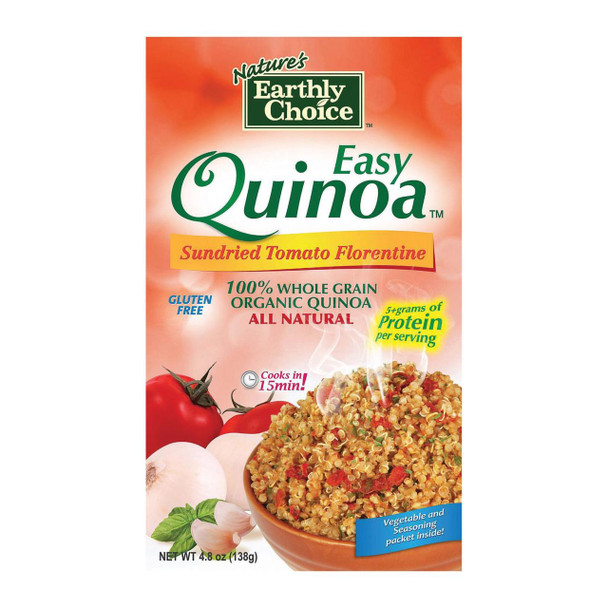 Nature's Earthly Choice Easy Quinoa - Tomato - Case of 6 - 4.8 oz.