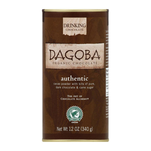 Dagoba Organic Chocolate - Authentic Drinking Chocolate - Case of 6 - 12 oz.