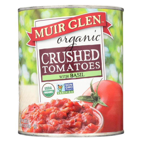 Muir Glen Organic Tomatoes - Crushedwith Basil - 28 oz
