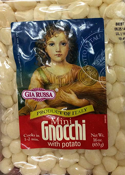 Gia Russa Mini Gnocchi - with Potato - Case of 12 - 16 oz