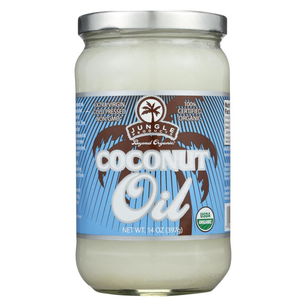 Jungle Coconut Oil - Case of 6 - 14 Fl oz.