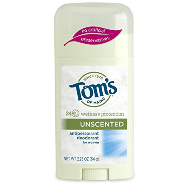 Tom's of Maine Women's Antiperspirant Deodorant Unscented - 2.25 oz - Case of 6