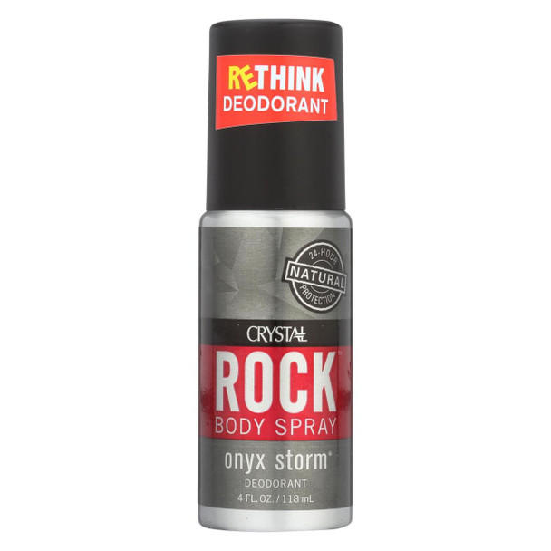 Crystal Rock Deodorant Body Spray - Onyx Storm - 4 fl oz