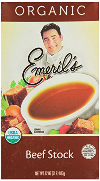 Emeril Organic Beef Stock - Case of 6 - 32 oz.