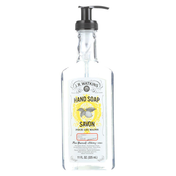 J.R. Waktins Liquid Hand Soap Lemon - 11 fl oz - Case of 6