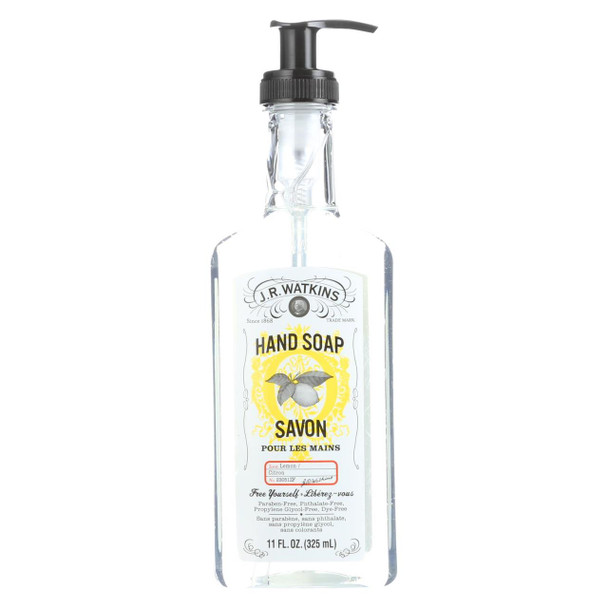 J.R. Waktins Natural Home Care Hand Soap - Lemon - 11 oz