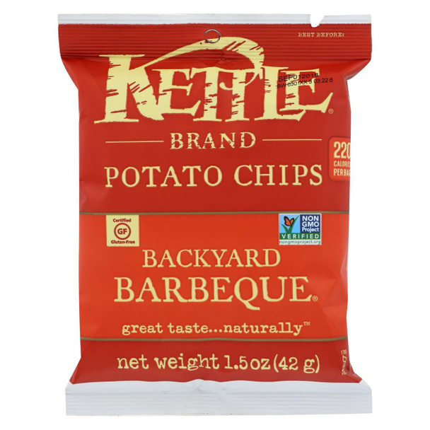 Kettle Brand Potato Chips - Backyard Barbeque - 1.5 oz - case of 24