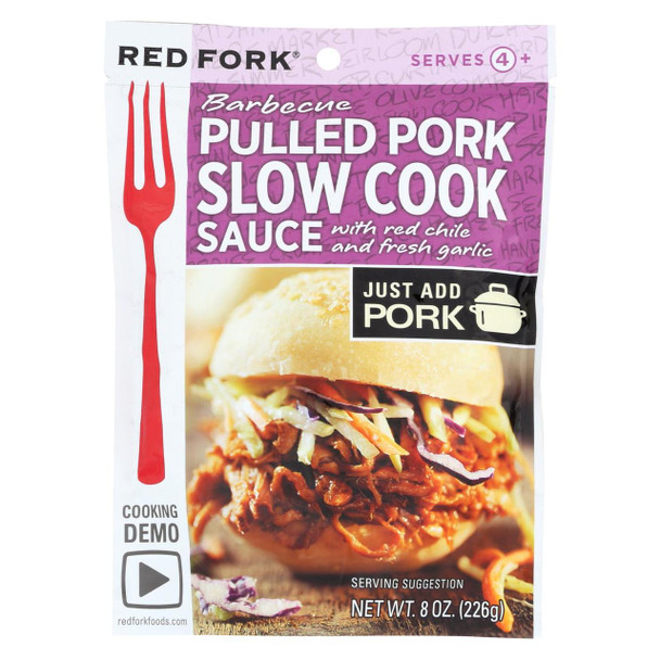 Red Fork Seasoning Sauce - Smoky Pulled Pork - Case of 6 - 8 oz.