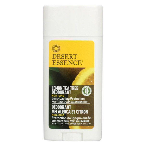 Desert Essence - Deodorant - Lemon Tea Tree - 2.5 oz