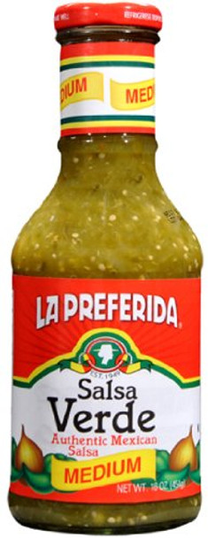 La Preferida Salsa - Verde - Medium - Case of 12 - 16 oz