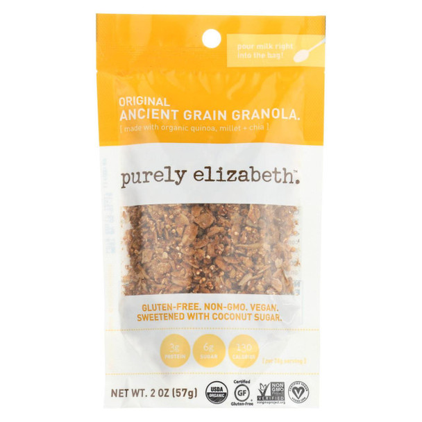 Purely Elizabeth Ancient Grain Granola Cereal - Original - 2 oz - Case of 8