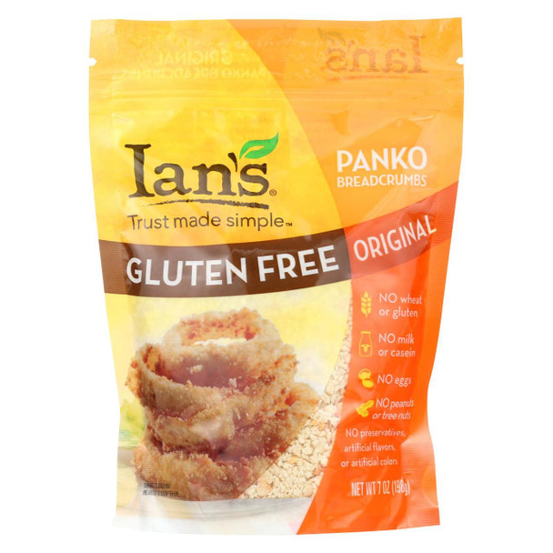 Ian's Panko Breadcrumbs - Gluten Free - Case of 8 - 7 oz.