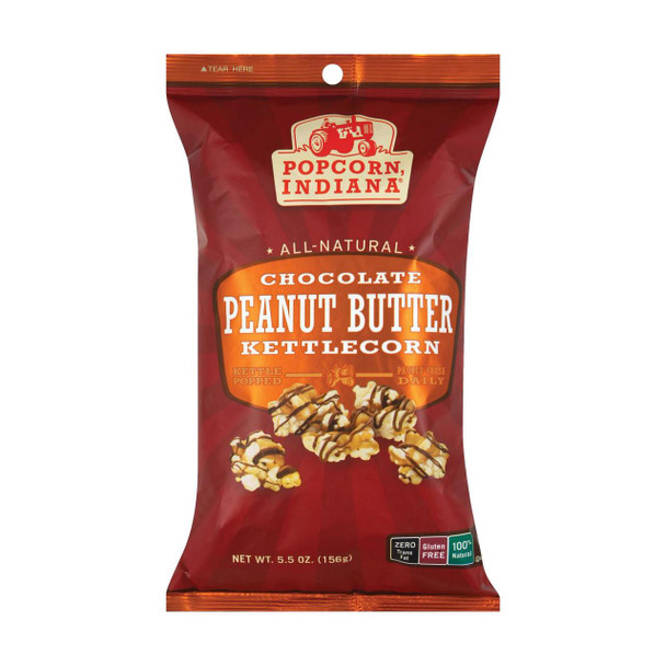 Popcorn Indiana - Kettle Popcorn Bags - Case of 12 - 5.5 oz