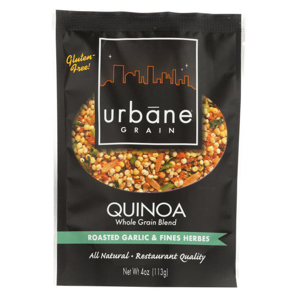 Urbane Grain Quinoa - Roasted Garlic & Herbs - Case of 6 - 4 oz