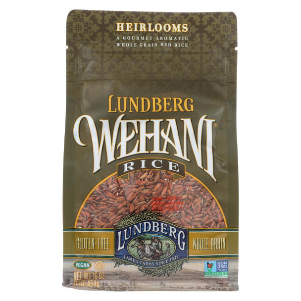 Lundberg Family Farms Wehani Whole Grain Brown Rice - Case of 6 - 1 lb.