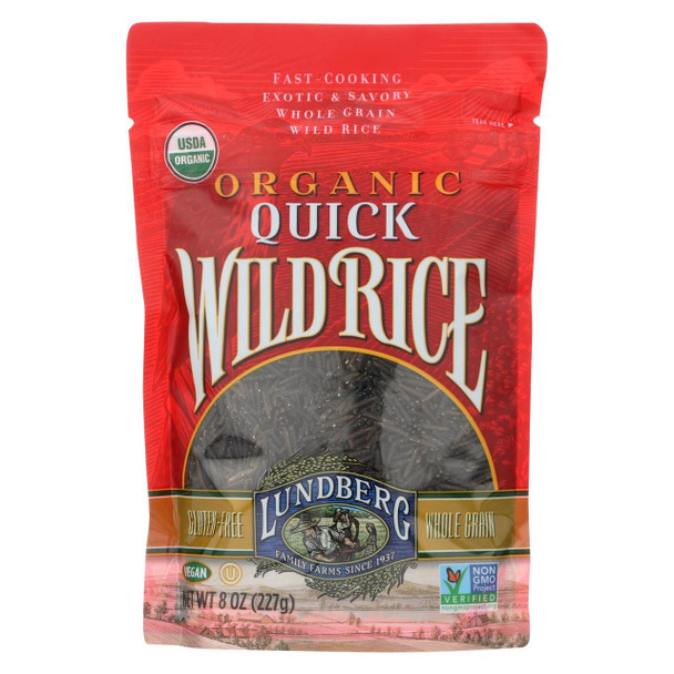 Lundberg Family Farms Quick Wild Rice - Case of 6 - 8 oz.