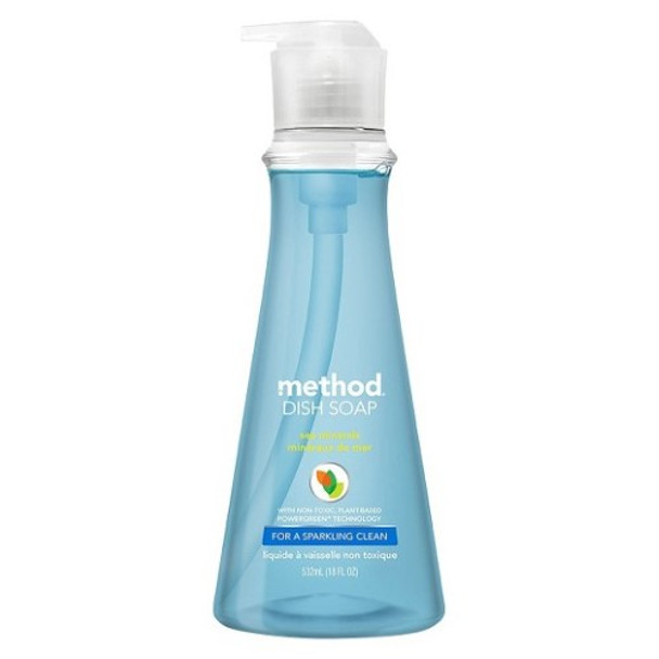 Method Products Dish and Hand Wash - Sea Mineral - Case of 6 - 11.6 Fl oz.