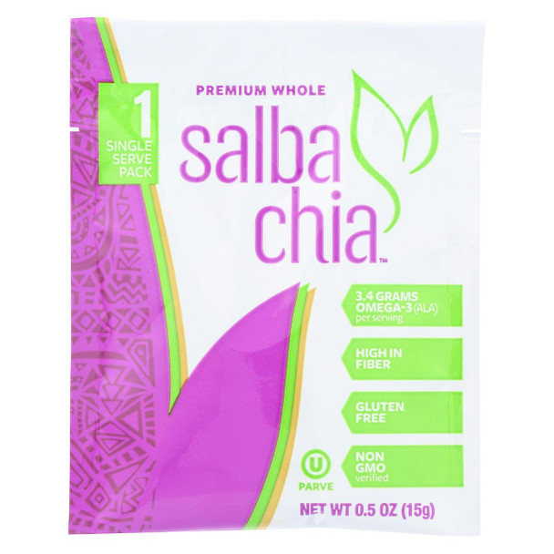 Salba Smart Chia Boost - Whole Seed - Case of 14 - .5 oz