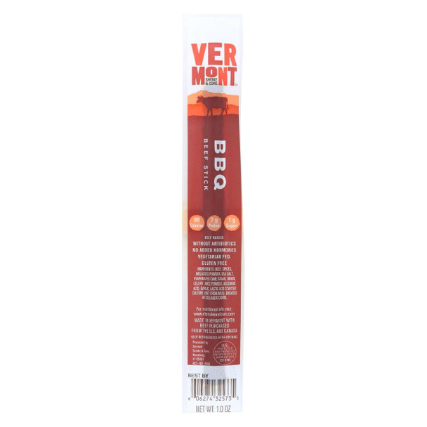 Vermont Smoke And Cure RealSticks - BBQ - 1 oz - Case of 24