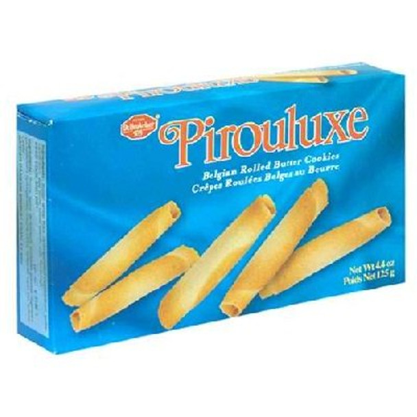 De Beukelaer Pirouluxe Belgian Rolled Cookies - Case of 6 - 4.4 oz.