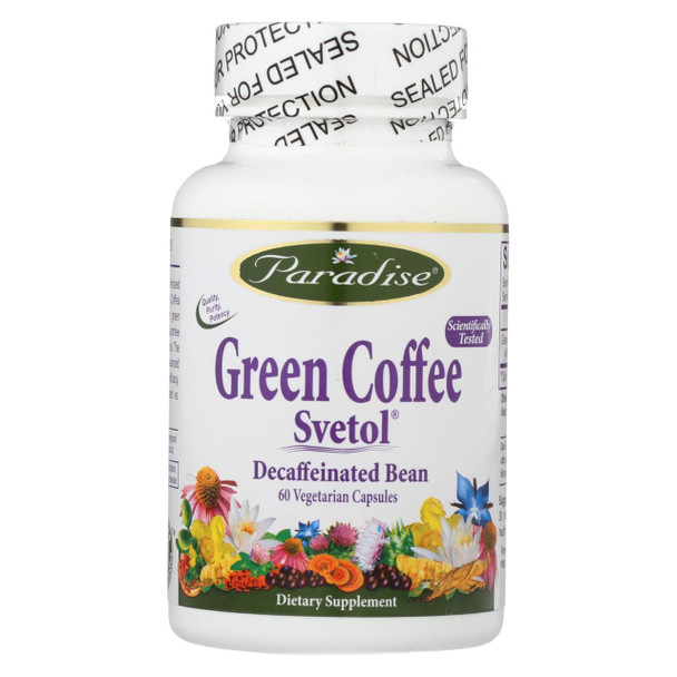 Paradise Herbs Green Coffee Svetol - 60 Vcaps