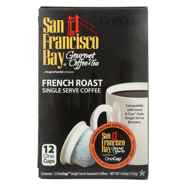 San Francisco Bay Coffee OneCup - French Roast - Case of 6 - 4.65 oz.