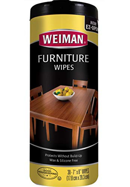 Weiman Furniture Wipes - Case of 4 - 30 Count