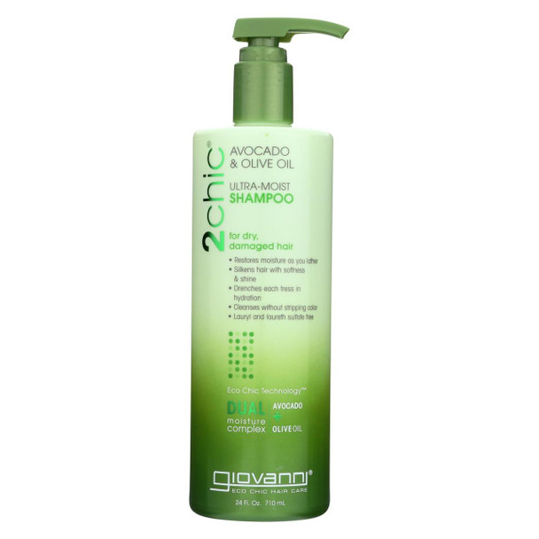 Giovanni Hair Care Products Shampoo - 2Chic Avocado and Olive Oil - 24 fl oz