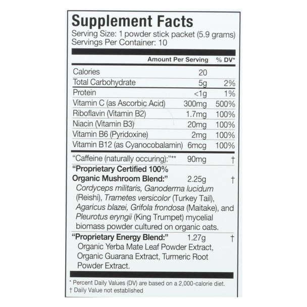 Nrg Matrix Energy Drink Powder - Citrus - 10 packets