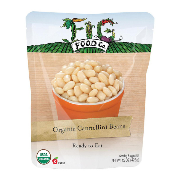 Fig Food Organic Cannellini Beans - Case of 6 - 15 oz.