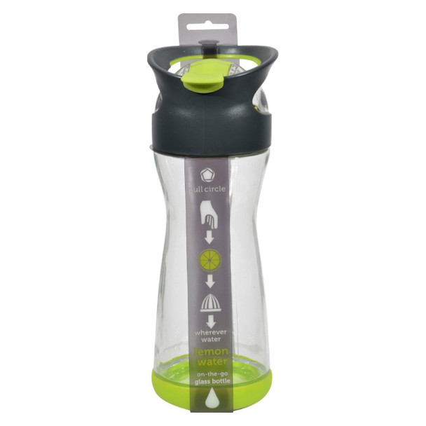 Full Circle Home On the Go Lemon Glass Water Bottle - Lime