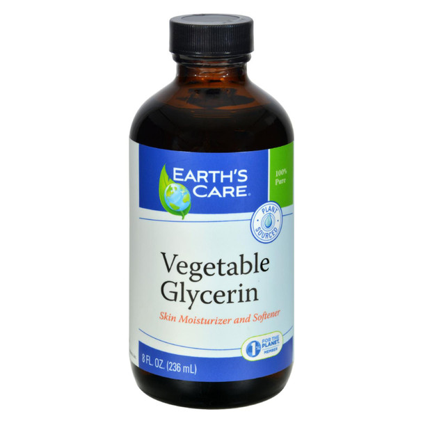 Earth's Care 100% Natural Vegan Glycerin - 8 fl oz