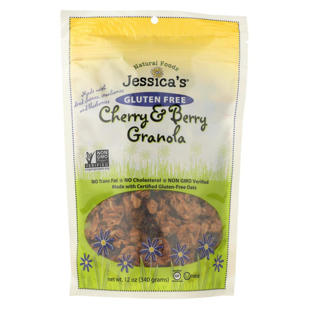 Jessica's Natural Foods Granola - Cherry and Berry - Case of 12 - 12 oz.