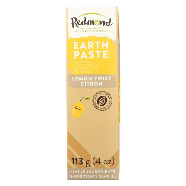 Redmond Trading Company Earthpaste - Lemon Twist - 4 oz