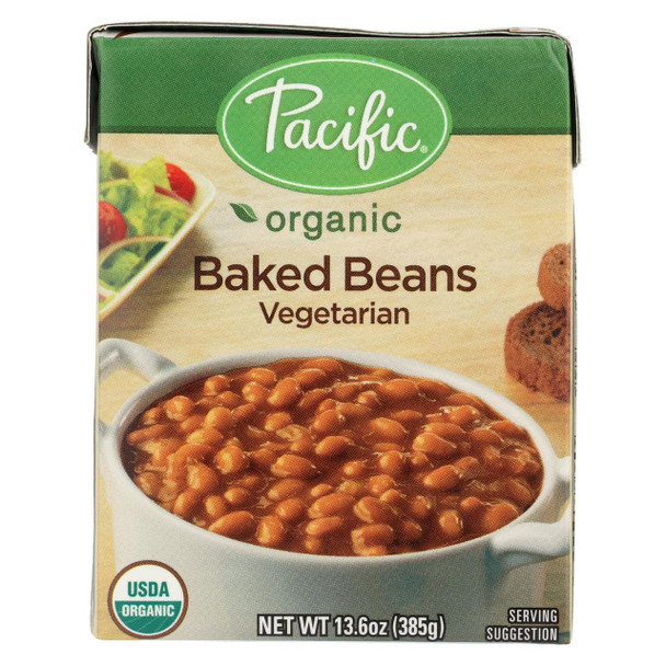 Pacific Natural Foods Baked Beans - Vegetarian - Case of 12 - 13.6 oz.