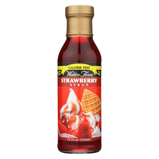 Walden Farms Syrup - Sugar Free Strawberry - Case of 6 - 12 fl oz