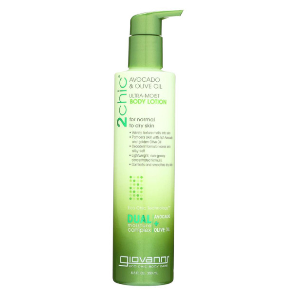 Giovanni Hair Care Products 2chic Body Lotion - Ultra-Moist Avocado and Olive - 8.5 fl oz