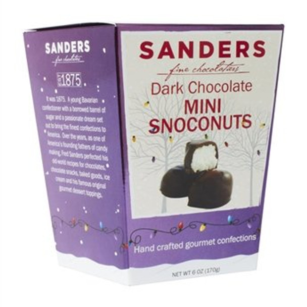 Sanders Dark Chocolate - Snoconuts - Case of 12 - 6 oz.