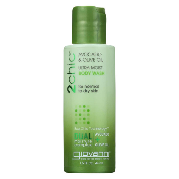 Giovanni Hair Care Products Body Wash Avocado and Olive Oil - Case of 1.5 - 1.5 fl oz.