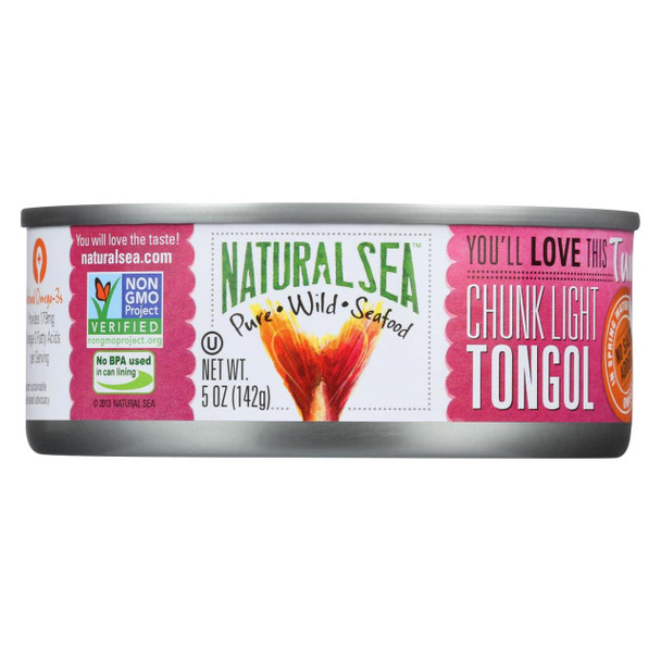 Natural Sea Wild Tongol Tuna, Unsalted, Chunk Light - Case of 12 - 5 OZ