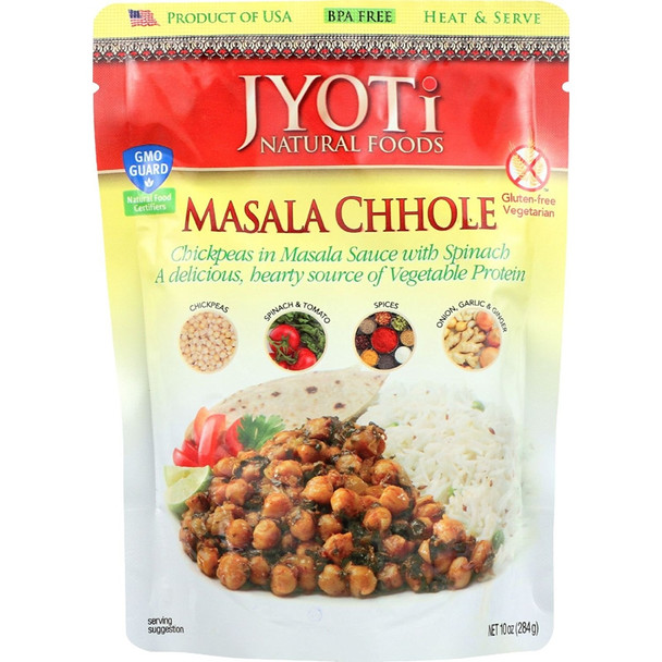 Jyoti Cuisine India - Heat and Serve - Pouches - Case of 54 - 10 oz