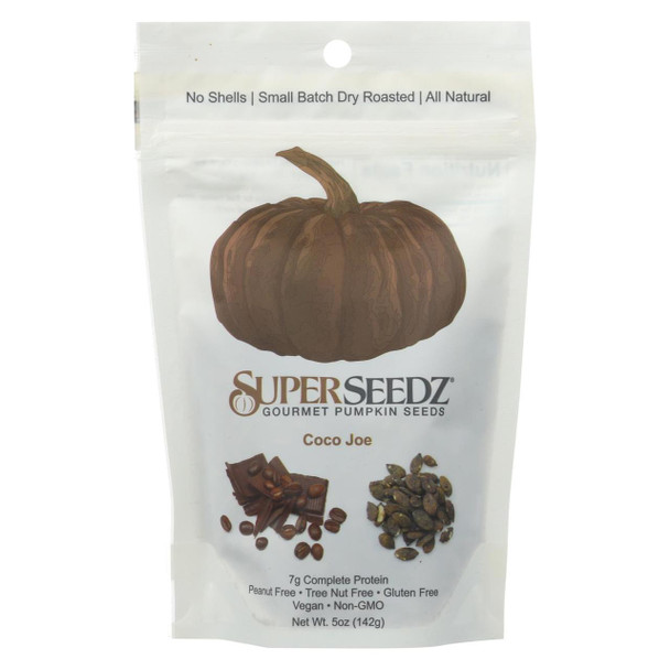 Superseedz Gourmet Pumpkin Seeds - Coco Joe - Case of 6 - 5 oz.