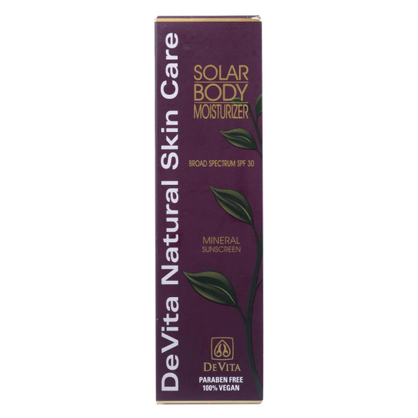 Devita Natural Skin Care Solar Body Moisturizer - 7 oz