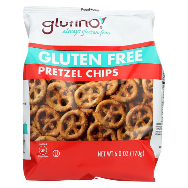 Glutino Pretzel Crisps - Gluten Free - Case of 6 - 6 oz.