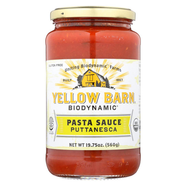 Yellow Barn Biodynamic - Puttanesca Pasta Sauce - Case of 6 - 19.75 oz.