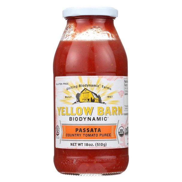 Yellow Barn Biodynamic - Pasta Country Purees - Case of 6 - 18 oz.