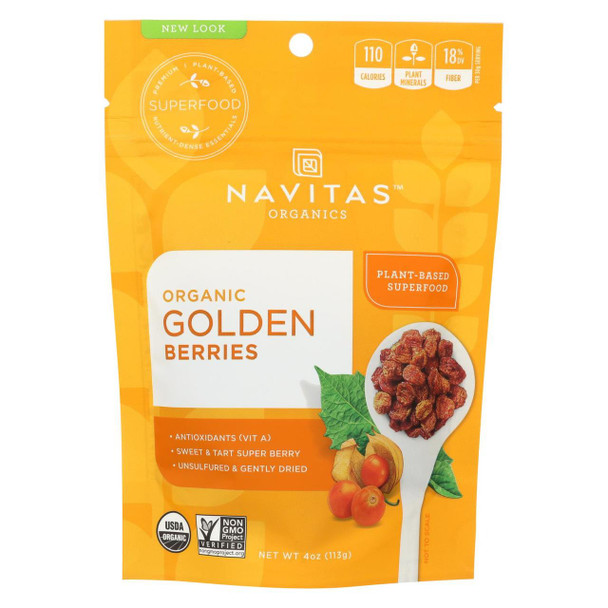Navitas Naturals Goldenberries - Organic - 4 oz - case of 12