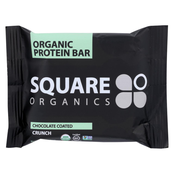 Squarebar Organic Protein Bar - Cocoa Crunch - 1.7 oz - Case of 12