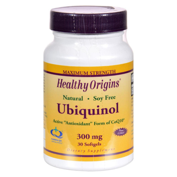 Healthy Origins Ubiquinol - 300 mg - 30 Softgels