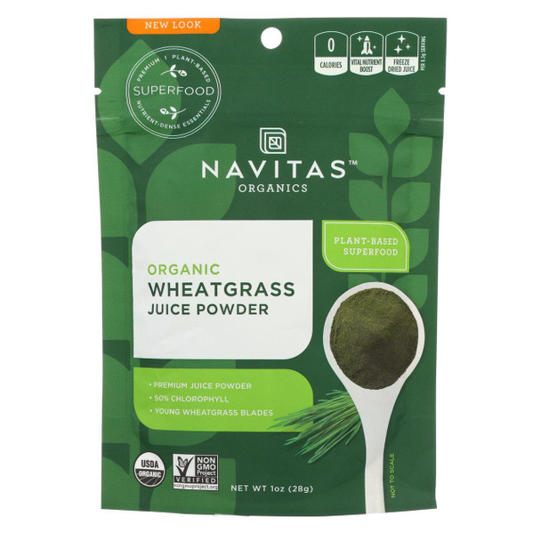 Navitas Naturals Wheat Grass Powder - Organic - 1 oz - case of 6